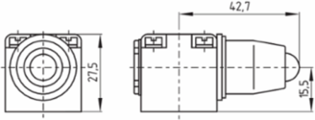 M3S Light Position Switch, IP65, Metal Enclosure, 1 NO & 1 NC Contacts