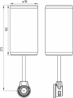 Heavy-Duty Position Switch, Stainless Steel, 90 mm Diameter Castor
