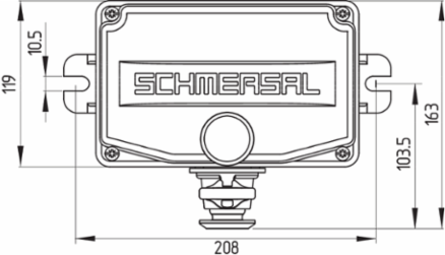 Pull-Wire Emergency Stop Switch, IP66/IP67, 100 m Wire Length, 2,771 g