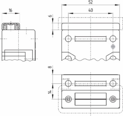 Safety Switch AZ 16 with IP67, 52 mm x 90 mm x 30 mm, High Coding Level
