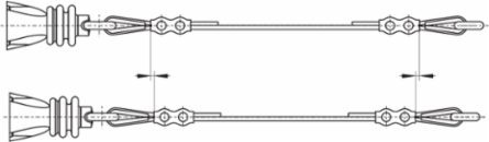 ZQ 900-04N Pull Wire Emergency Stop Switch, 75 m Wire Length, IP65, 1,275 g Weight