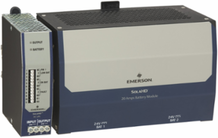 DIN Rail DC UPS System - 240 VA, 24V/10A, -20 C to +50 C Operating Temp
