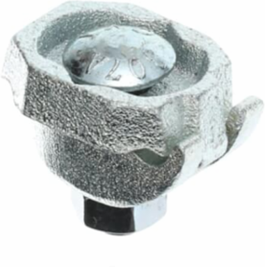 Cable Tray Connector for #8 Sol. - 2 Str., 5/16 Inch Carriage Bolt, Iron