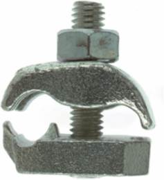 Cable Tray Connector for #8 Sol. - 2 Str., 5/16 Inch Carriage Bolt, Iron