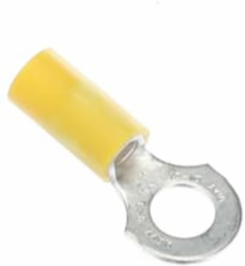 INS VINYL RING TERM 12-10 1/4IN YEL