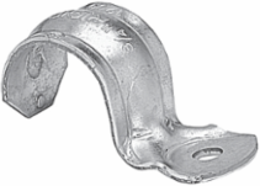 One Hole Pipe Strap, Galvanized Steel, 1/2 Inch, Max Conduit 0.84 Inch, Box of 50