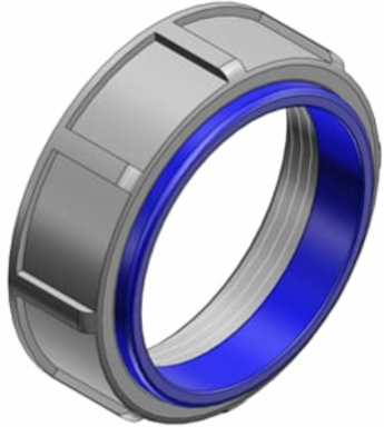1 Inch Insulated Steel Bushing with Blue Insulating Liner for Rigid/IMC Conduit