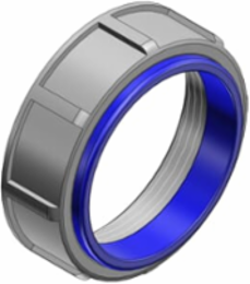 1 Inch Insulated Steel Bushing with Blue Insulating Liner for Rigid/IMC Conduit