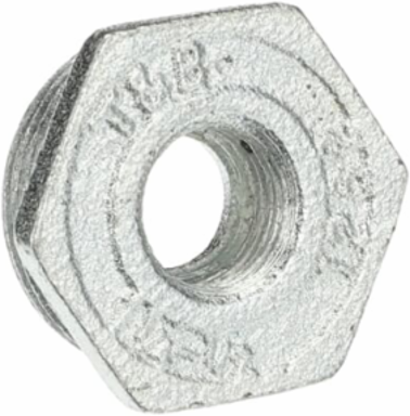 1-1/4 TO 1/2IN FEMALE REDUCER IRON