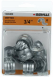 1 HOLE EMT STRAP 3/4 IN PKG/8