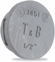 2IN KNOCKOUT PLUG THERMOPLASTIC