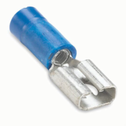 INS VINYL FEM-187 DISC 16-14AWG BLU