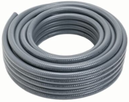 1-1/2 Inch Gray Liquidtight Flexible Non-Metallic Conduit, 100 Foot Coil, PVC