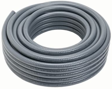 2 Inch Gray Liquidtight Flexible Non-Metallic Conduit, PVC, 50 Foot Coil