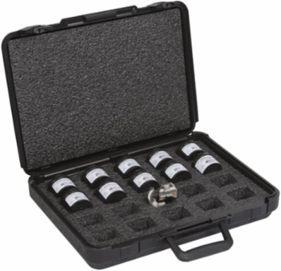14 Ton Stainless Steel Hex Die Kit with Dies #6 to 750 kcmil
