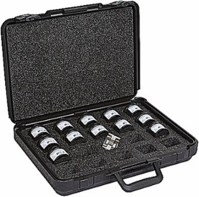 14 Ton Stainless Steel Hex Die Kit - 12.4x16.3x4.7 Inch, Multiple Colors