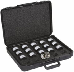14 Ton Stainless Steel Hex Die Kit (1/0 to 600 kcmil) - 12 Piece Set