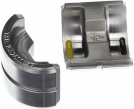 12-14 Ton Compression Die for Crimping Black/Gold, 2/0 CU, #1 Al