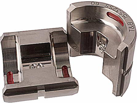 Crimping Die for 12-14 Ton Tools, Hexagon Shape, Alloy Steel, Ruby Color