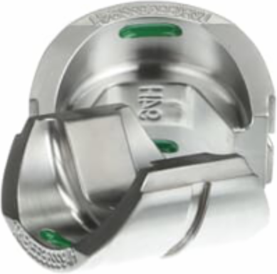 Compression Die for 12-14 Ton Tools, Green, 600 kcmil CU, 400 kcmil Al