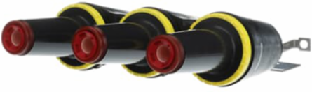 3-Point Loadbreak Junction 15kV 200 Amp, EPDM Rubber, Submersible