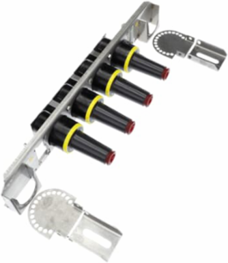 Loadbreak 4-Point Junction 200A 15kV with Stainless Steel Bracket, 23.74 Inch Length