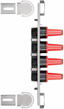 Loadbreak 4-Point Junction 200A 15kV with Stainless Steel Bracket, 23.74 Inch Length