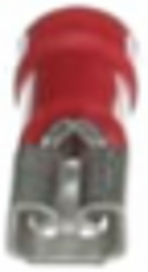 INS VIN FEM 187 DISC 22-18AWG RED