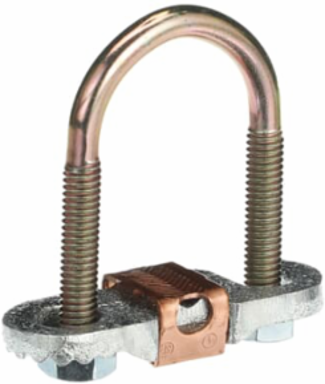 Water Pipe Ground Clamp, 1/2-1 Inch, Malleable Iron, UL E3060