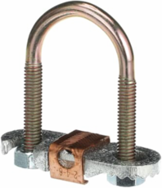 Water Pipe Ground Clamp, 1/2-1 Inch, Malleable Iron, UL E3060