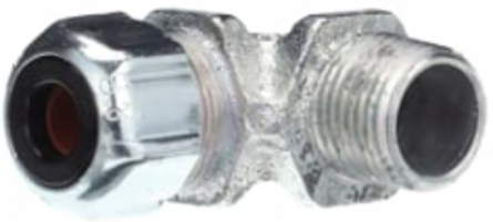 1/2IN 90D LT CORD CONN .250-.375