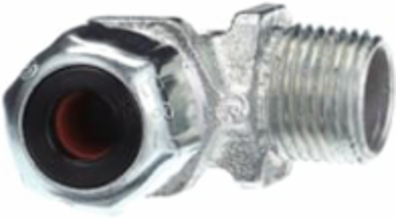 1/2IN 90D LT CORD CONN .250-.375