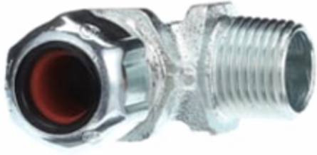 1/2IN 90D LT CORD CONN .375-.500