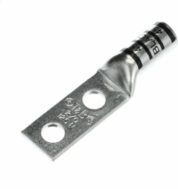 CU TP 2HL LUG LONG BRL 2/0 3/8B BLK