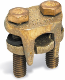 Copper Two-Bolt Connector 4/0-350 kcmil, Bolt Size 3/4 Inch