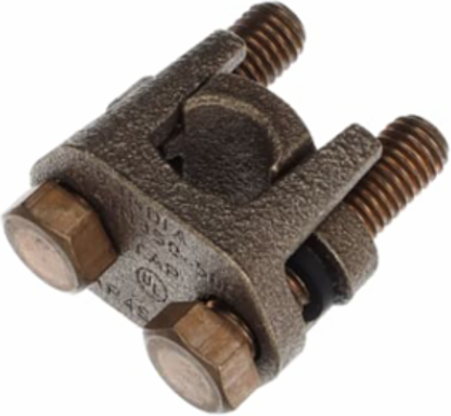 Copper Two-Bolt Connector 300-500 kcmil, 1/2 Inch Bolt Size