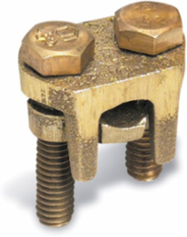 Copper Two-Bolt Connector 300-500 kcmil Wire Range, 3/4 Inch Bolt Size
