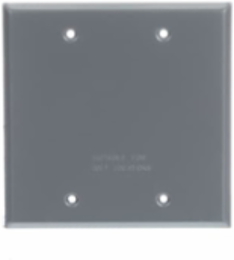 TWO GANG BLANK CVR