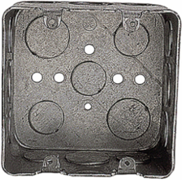 Two-Gang Outlet Box, 30.3 Cubic Inches, 4 Inch x 4 Inch x 2-1/8 Inch
