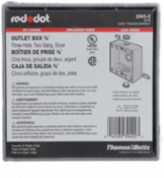 RAINTIGHT DEV BOX-2 GANG, 3 HOLE
