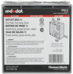 Raintight Device Box 2 Gang, 31 Cubic Inches, Aluminum, Silver