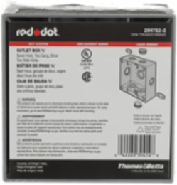 Weatherproof Electrical Box, 31 Cubic Inches, 7 Outlets, Aluminum, Pack of 10