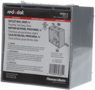 2GANG DEEP UNIV WP BX 40.3CU 3/4HUB