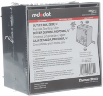 2GANG DEEP UNIV WP BX 40.3CU 3/4HUB