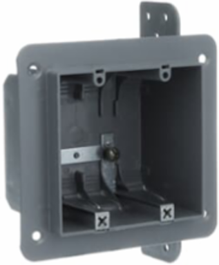 2 GANG PLASTIC BOX