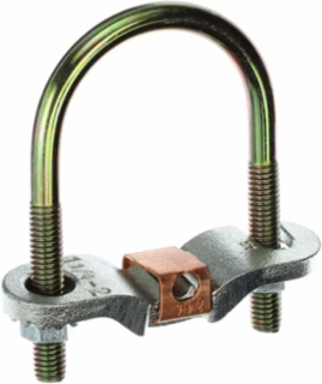 Waterpipe Malleable Iron Ground Clamp 1-1/4 to 2 Inch, Wire Range 6-2