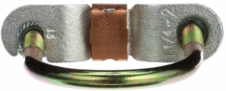 Waterpipe Malleable Iron Ground Clamp 1-1/4 to 2 Inch, Wire Range 6-2