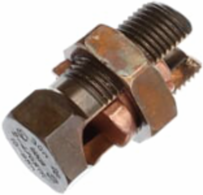 High Strength Split-Bolt Connector 4/0 Str to 2 Sol, Bronze Alloy