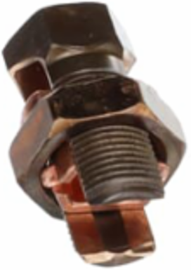 High Strength Split-Bolt Connector 4/0 Str to 2 Sol, Bronze Alloy