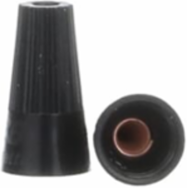 High Temperature Twist-On Wire Connector, Black, #22-#16, 300 V